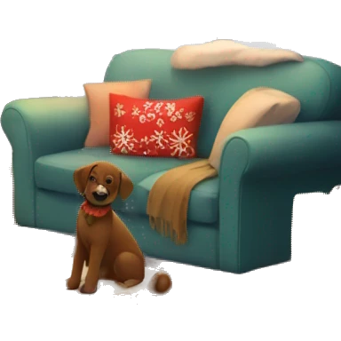 cozy christmas scene  emoji