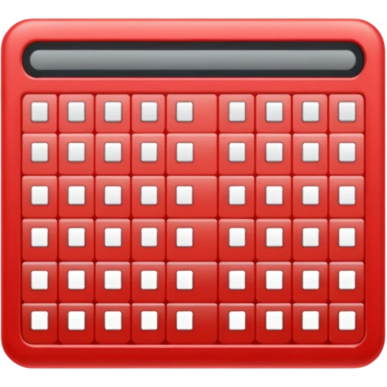 Planilha vermelha emoji