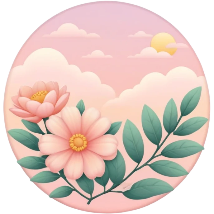  Romantic warm-colored pastel lush aesthetic emoji