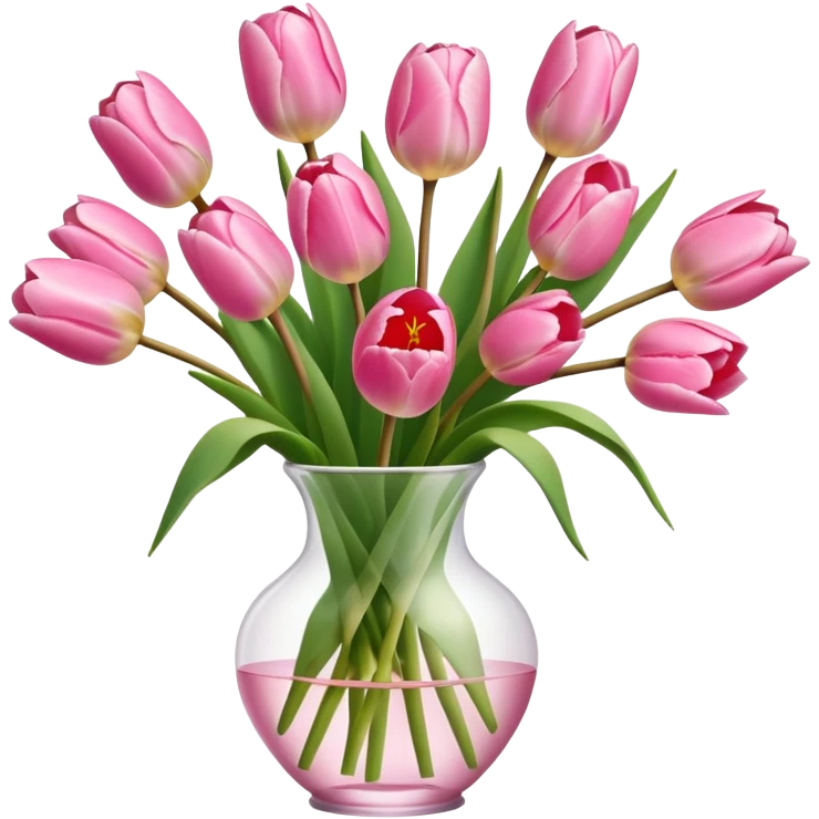 Pink tulips  emoji