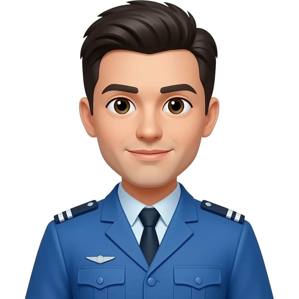 colocar farda azul emoji