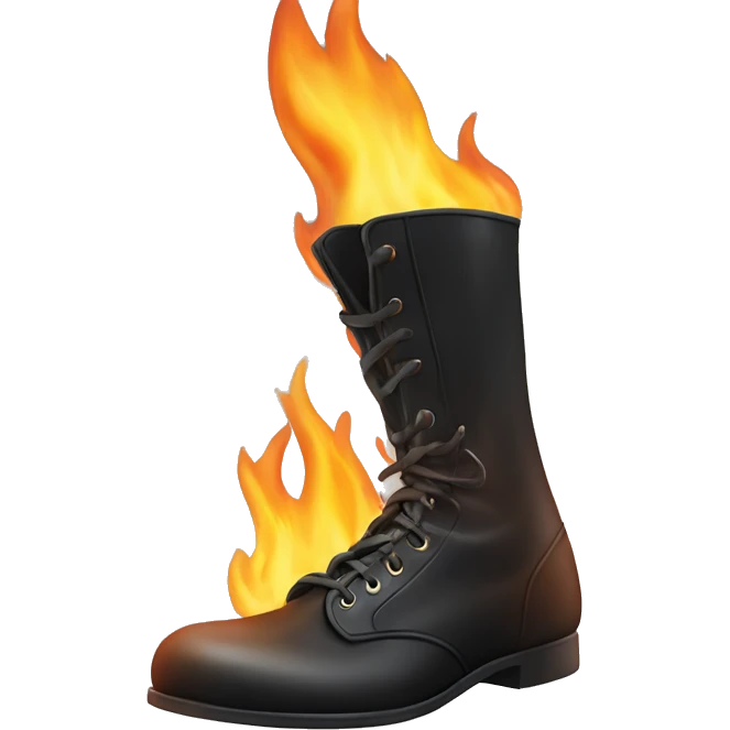 flaming with tap shoes emoji