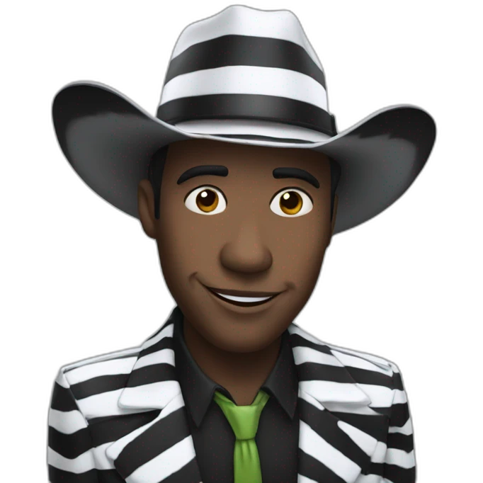 Beeteljuice with cowboy hat emoji