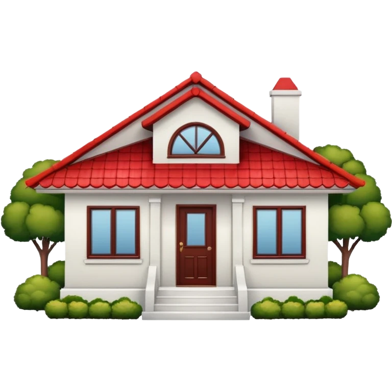 a bungalow house emoji