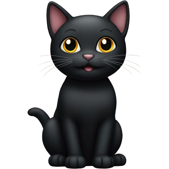 Black cat emoji