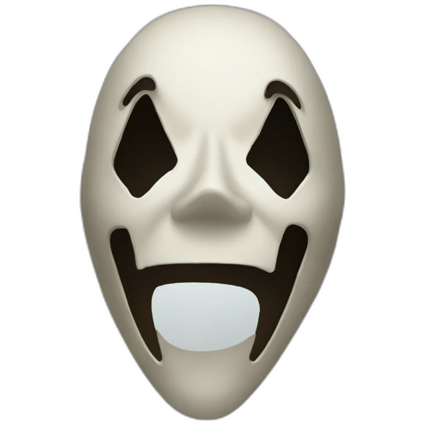 Mask scream movie emoji