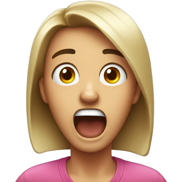 Shocked from a call from someone  emoji
