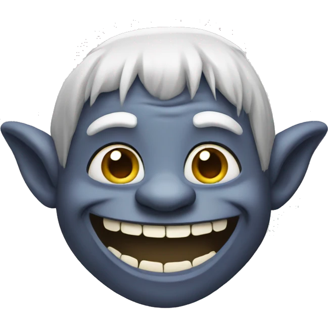 troll and smile  emoji