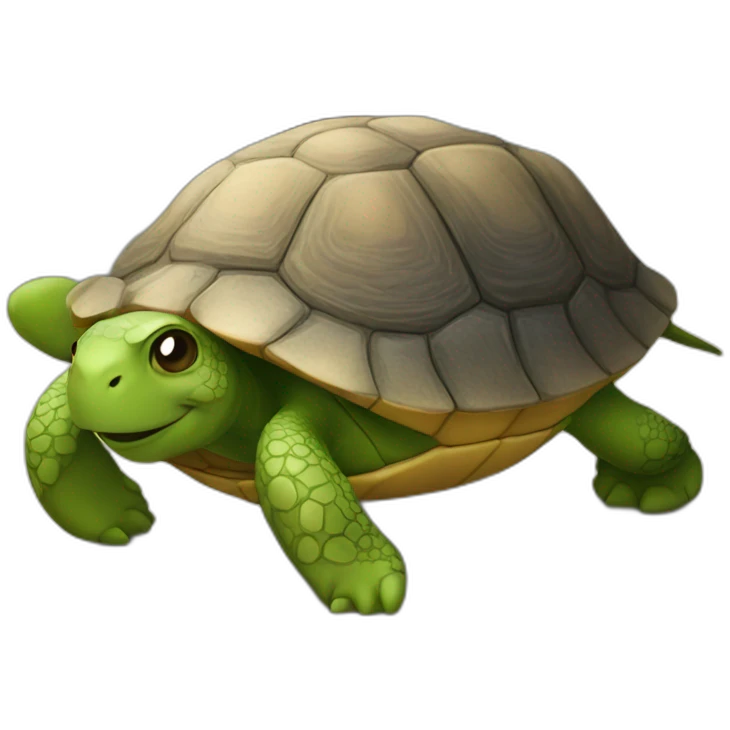 Chat avec une tortue emoji