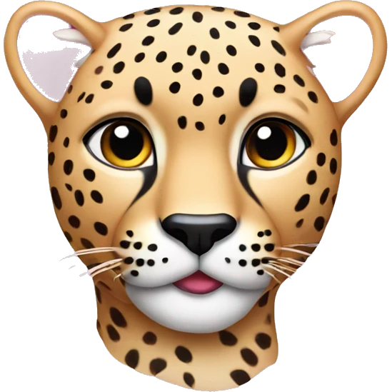 pink cheetah emoji