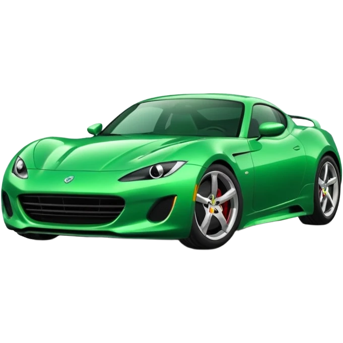 green sports car emoji