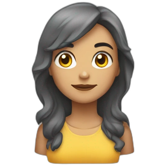 Uma galinha em formato de pedra emoji