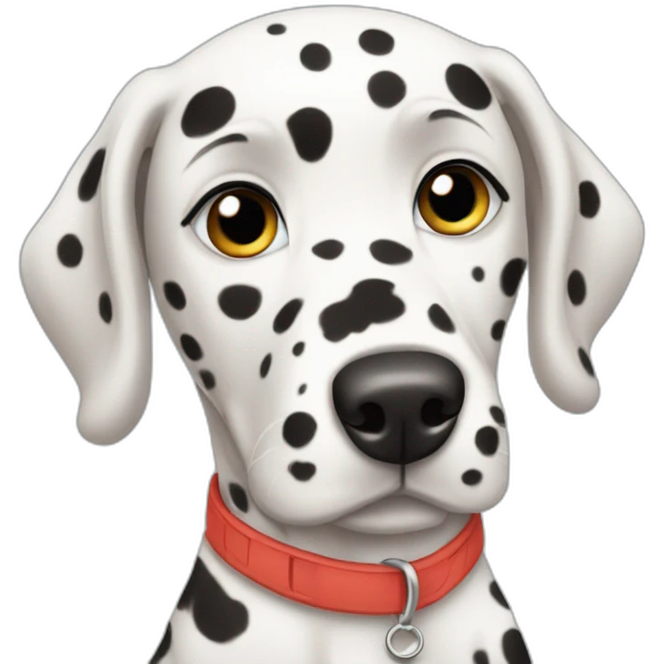 Dalmatian girl emoji