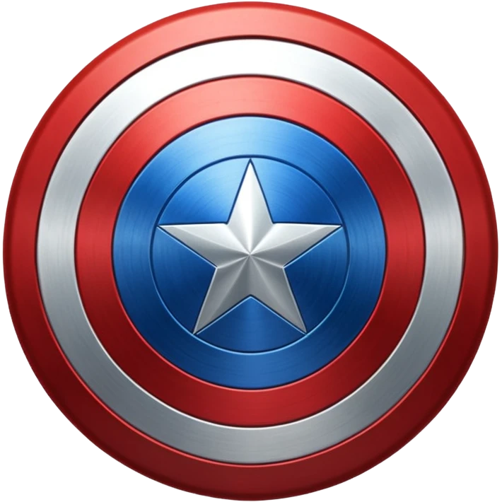 Generate emoji of captain America shield emoji