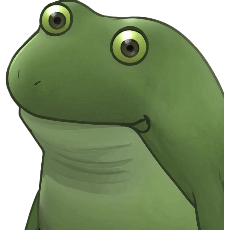 bufo making its way up a steep incline emoji