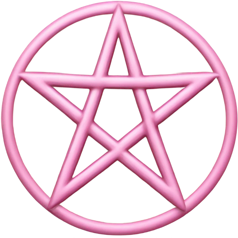 Light pink pentacle emoji