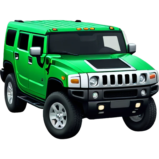 Green hummer EV emoji