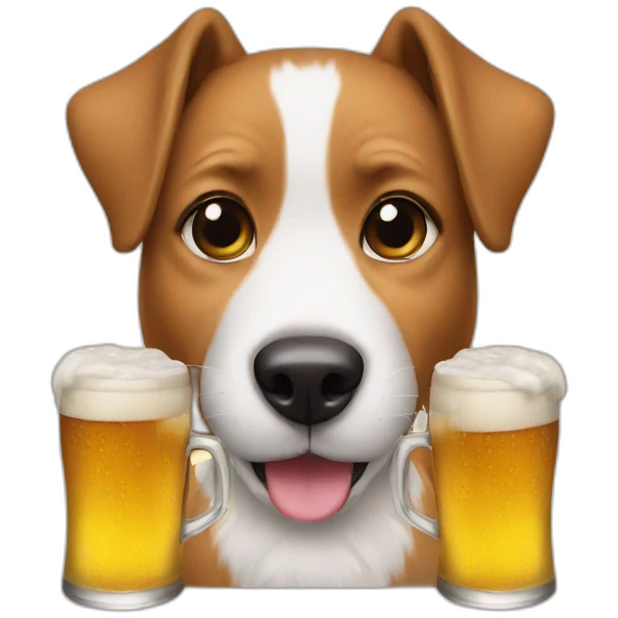dogs and beer emoji