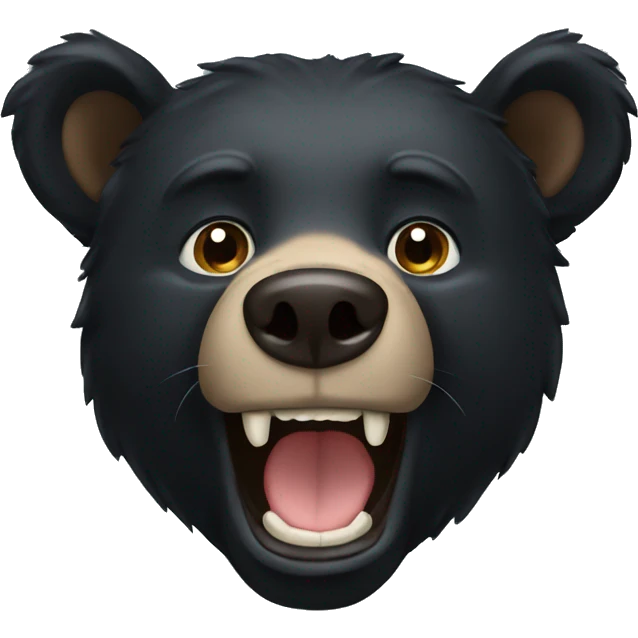 black bear emoji