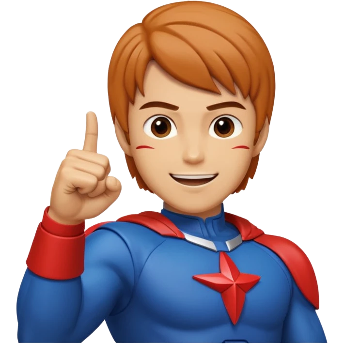 Mark from "Battle of the Planets" doing fist pump. emoji