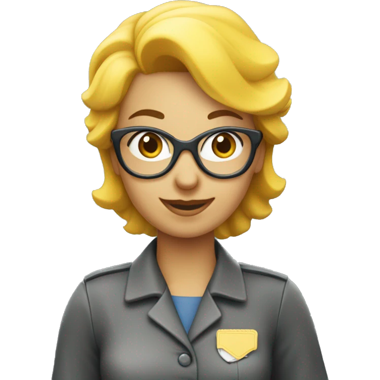 close shot of a post office woman working for "La Poste"  emoji