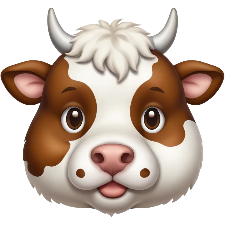 Perro con cara de vaca emoji