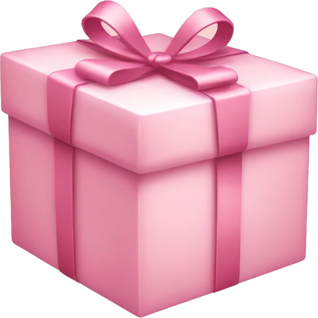 Light pink Christmas gift emoji