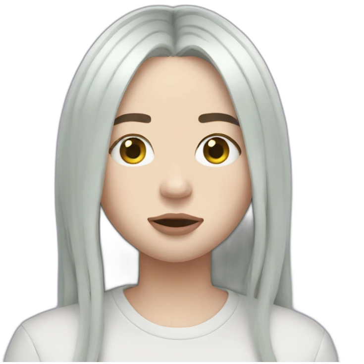 Billie Eilish person emoji