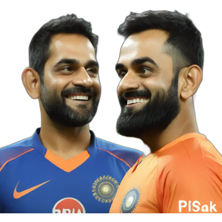dhoni and kohli emoji