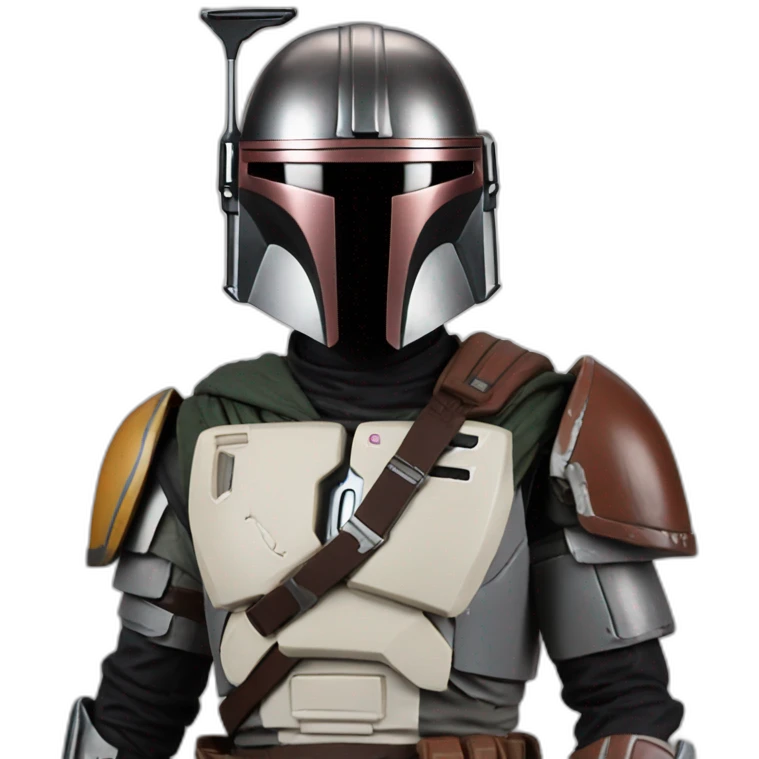 latino without helmet mandalorian with armor emoji