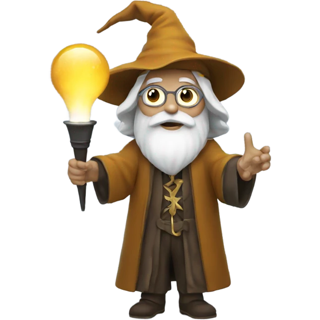 Wizard using a filming light  emoji