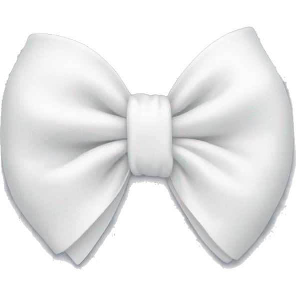 white bow  emoji