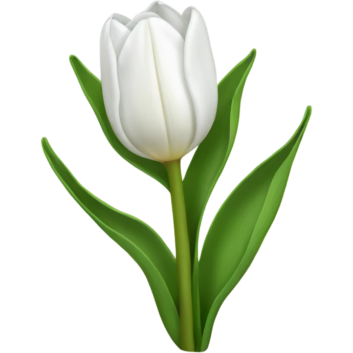 White tulip emoji