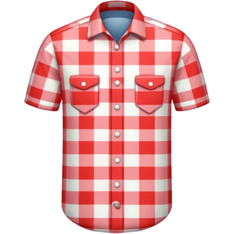 gingham shirt man emoji