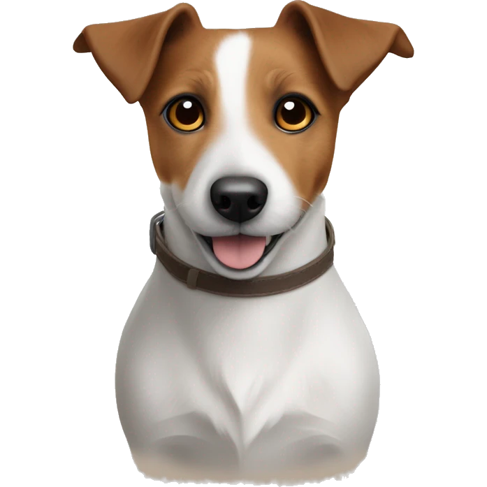 Brauner Jack Russell mit engelsflügel emoji