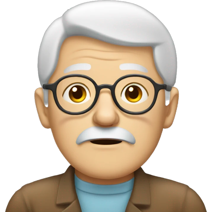 tired elderly sitting in carriag emoji