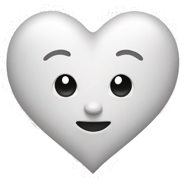 Heart white emoji