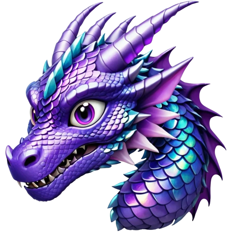 glitter purple dragon emoji