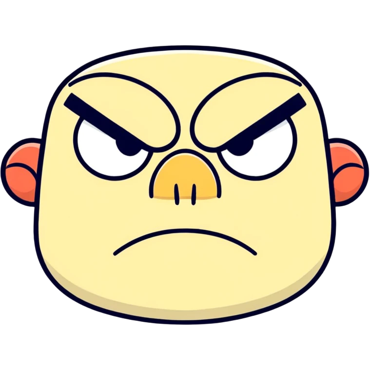 ￼ Grumpy emoji