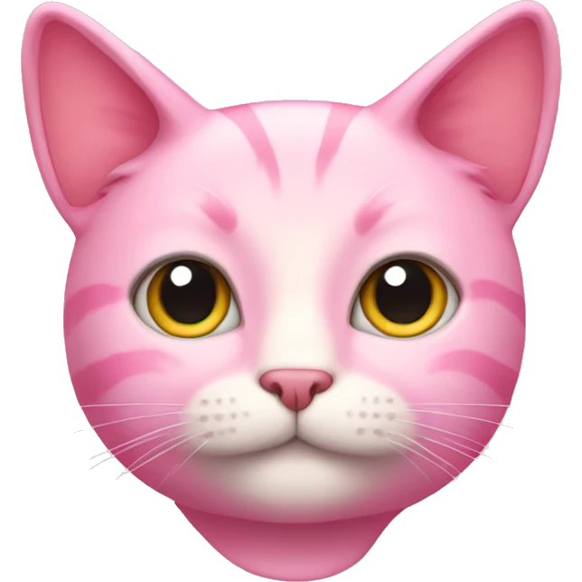 Pink cat emoji