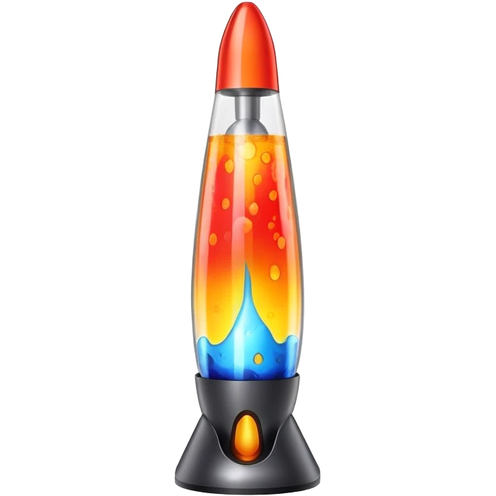 Rocket lava lamp emoji
