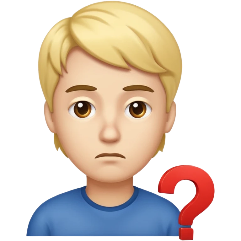 thinking face with raised eyebrow and question mark emoji