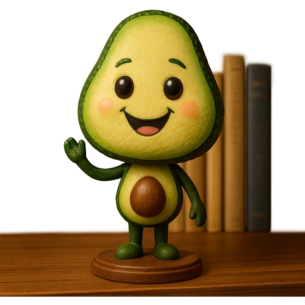 smiling avocado emoji
