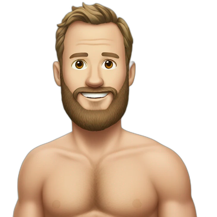 Jonathan Toews as beach bum with beard emoji