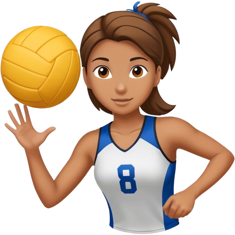 Girl setting volleyball  emoji