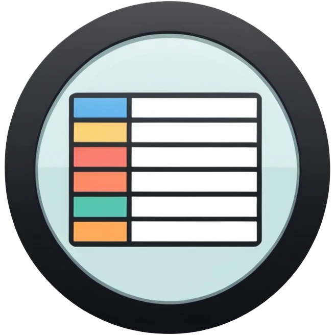Minimalistic flat vector icon, iOS style, thin black contour on white background. Simple kanban board with circular arrow above it. Clean, no text, no shadows emoji