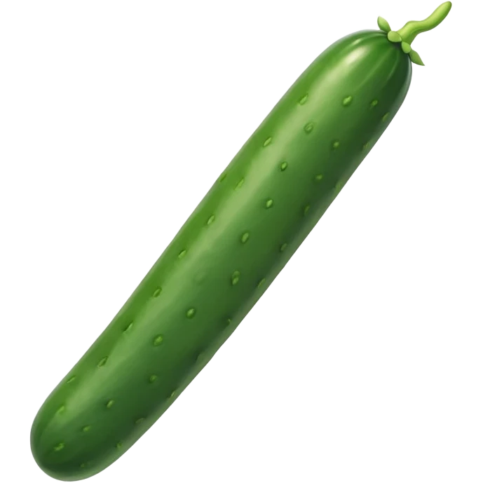 dildo-shaped long Cucumber emoji