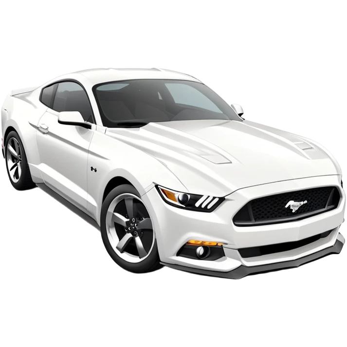 white 2024 ford mustang emoji