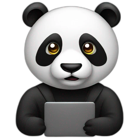 panda hacker emoji