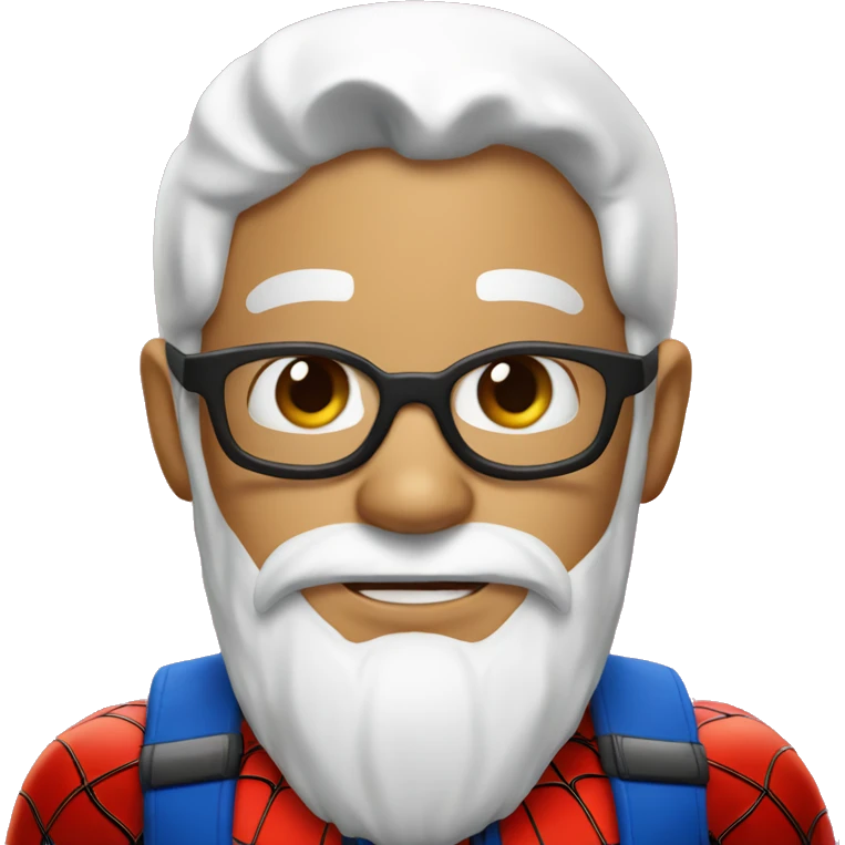 Spiderman with santa Claus uniform emoji